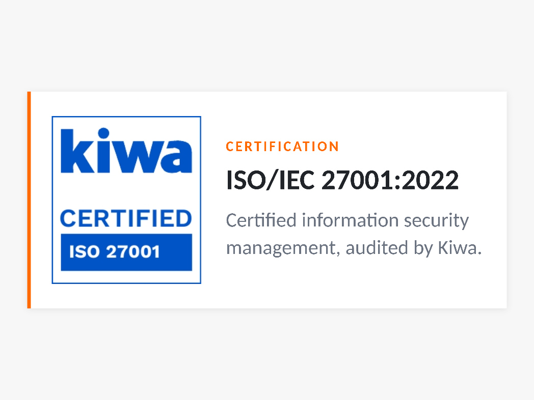 ISO27001 certified